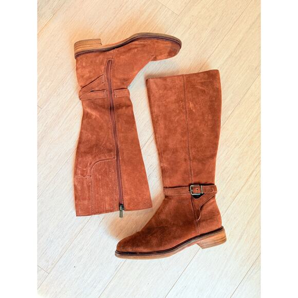 Clarks Suede Knee High Boots Size 6 - Picture 1 of 7